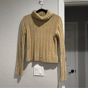Spoiled girl Y2K Women’s Cozy Tan Turtleneck knit Sweater S